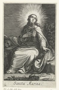 İskenderiye Aziz Marina Hermites olarak Sancta Marina (nesne üzerindeki başlık) Hermites (dizi adı) Sacra Eremus Ascetriarum (dizi adı)
