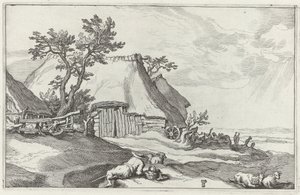 Çiftlik ile manzara by Boëtius Adamsz. Bolswert
