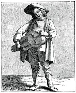 Hurdy-gurdy oyuncusu, 1737-1742.