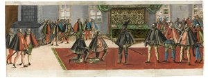 Bir şövalye. Ne görkemli törenlerle temiz tanımından..., 1587. by Boys