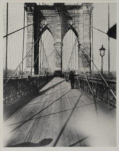 East River Bridge, 1888 (jelatin gümüş baskı) by Breading G. Way