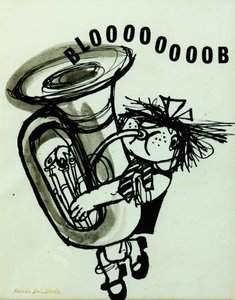 Çooook! (kağıt üzerine mürekkep) by Brenda Brin Booker