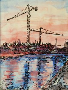 Vinçlerle Kanal Akşamı by Brenda Brin Booker