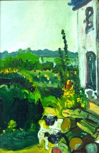 Bahçedeki Pug Yavruları by Brenda Brin Booker