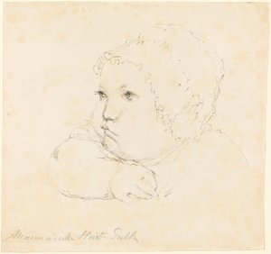 Şapkalı Bir Çocuğun Başı by British 18th Century after John Flaxman