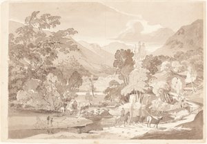 Dağlık Bir Manzara by British 19th Century
