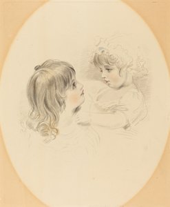 İki çocuk by British 19th Century after George Henry Harlow