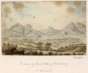 Bir dizi eskiz, Büyük Britanya, Kıta ve Amerika'dan görünümler 1772-1778 (suluboya) by British School