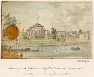 Bir dizi eskiz, Büyük Britanya, Kıta ve Amerika'dan görünümler 1772-1778 (suluboya) by British School