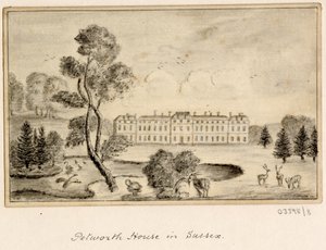 Bir dizi eskiz, Büyük Britanya, Kıta ve Amerika 1772-1778'den görünümler (çizim) by British School