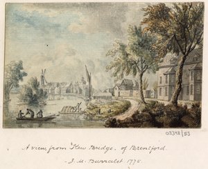 Bir dizi eskiz, Büyük Britanya, Kıta ve Amerika'dan görünümler 1772-1778 (suluboya) by British School