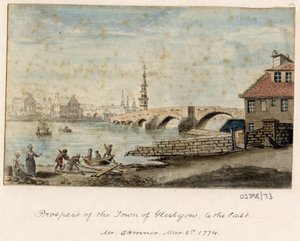 Bir dizi eskiz, Büyük Britanya, Kıta ve Amerika'dan görünümler 1772-1778 (suluboya) by British School