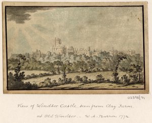 Bir dizi eskiz, Büyük Britanya, Kıta ve Amerika'dan görünümler 1772-1778 (suluboya) by British School