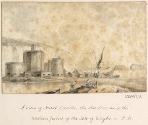 Bir dizi eskiz, Büyük Britanya, Kıta ve Amerika 1772-1778'den görünümler (suluboya) by British School