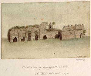 Bir dizi eskiz, Büyük Britanya, Kıta ve Amerika 1772-1778'deki görünümler (suluboya) by British School