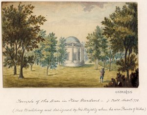 Bir dizi eskiz, Büyük Britanya, Kıta ve Amerika 1772-1778'den görünümler (suluboya) by British School