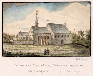 Bir dizi eskiz, Büyük Britanya, Kıta ve Amerika 1772-1778'deki görünümler (suluboya) by British School