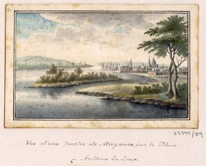 Bir dizi eskiz, Büyük Britanya, Kıta ve Amerika 1772-1778'deki görünümler (suluboya) by British School