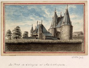 Bir dizi eskiz, Büyük Britanya, Kıta ve Amerika 1772-1778'deki görünümler (suluboya) by British School