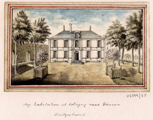 Bir dizi eskiz, Büyük Britanya, Kıta ve Amerika 1772-1778'deki görünümler (suluboya) by British School