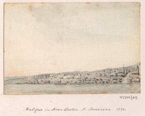 Bir dizi eskiz, Büyük Britanya, Kıta ve Amerika 1772-1778'deki görünümler (suluboya) by British School