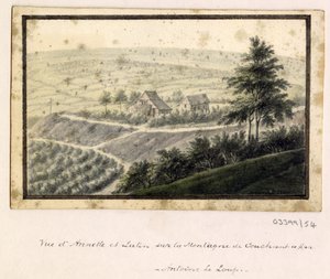 Bir dizi eskiz, Büyük Britanya, Kıta ve Amerika 1772-1778'deki görünümler (suluboya) by British School