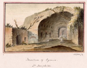 Bir dizi eskiz, Büyük Britanya, Kıta ve Amerika 1772-1778'deki görünümler (suluboya) by British School