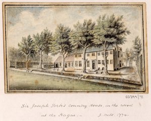 Bir dizi eskiz, Büyük Britanya, Kıta ve Amerika 1772-1778'deki görünümler (suluboya) by British School