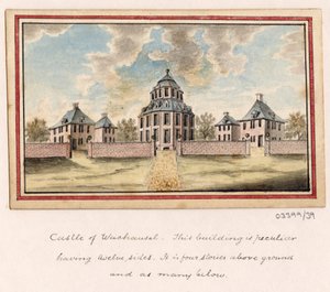 Bir dizi eskiz, Büyük Britanya, Kıta ve Amerika 1772-1778'deki görünümler (suluboya) by British School