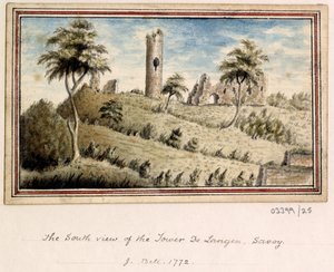 Bir dizi eskiz, Büyük Britanya, Kıta ve Amerika 1772-1778'deki görünümler (suluboya) by British School