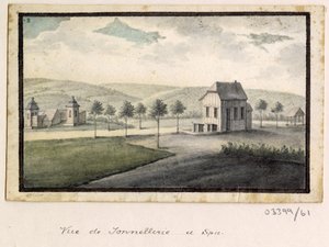Bir dizi eskiz, Büyük Britanya, Kıta ve Amerika 1772-1778'deki görünümler (suluboya) by British School