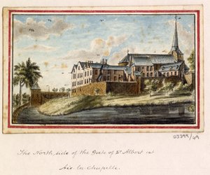Bir dizi eskiz, Büyük Britanya, Kıta ve Amerika 1772-1778'deki görünümler (suluboya) by British School