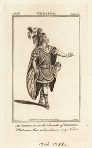 Bay Thomas Sheridan, John Dryden'ın Oedipus, Covent Garden Tiyatrosu'ndaki Oedipus karakterinde by British School