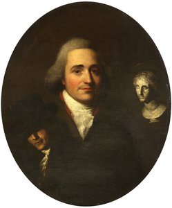 Bir Heykeltıraş Portresi, c.1765 (tuval üzerine yağlı boya) by British School