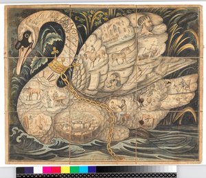 The Noble game of the Swan: 19 bölmeli oyun tahtası
