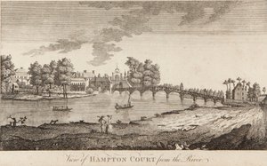 Nehirden Hampton Court'un görünümü by British School