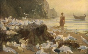 Eski Bir Dünya Gezgini, 1887, c1930. by Briton Riviere
