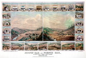Scotts Nehri üzerinde Scotts Bar ve Fransız Bar, Siskiyou County, California, 1856 1937.