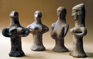 Aşera, Kenan, MÖ 999-600 heykelcikleri (kil)