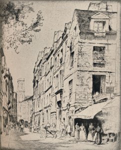 Halles Avlusu, Rue St Jacques, 1915 by Bror Julius Olsson Nordfeldt