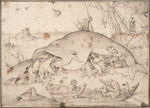 Büyük Balık Küçük Balığı Ye, 1556 by Bruegel