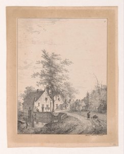 Evleri olan köy yolu Manzaralar (dizi başlığı) by Bruno van Straaten (I)
