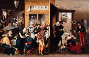 Genelev sahnesi, 1537
