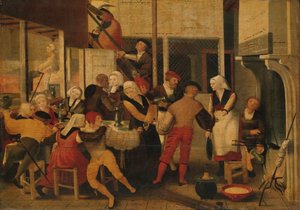 Genelevde Parti, 1540 dolayları (panel üzerinde yağlıboya)