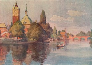 Shakespeare Anıt Tiyatrosu, Stratford On Avon, c1905 by Buddig Anwylini Pughe