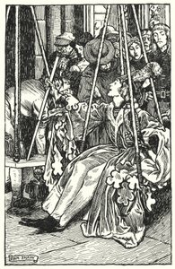 Charles Reade (lito) tarafından Manastır ve Ocak için İllüstrasyon by Byam (after) Shaw