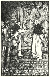 Charles Reade (lito) tarafından Manastır ve Ocak için İllüstrasyon by Byam (after) Shaw