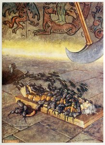 Selected Tales of Mystery, pub'dan sürekli biriken yığınlar halinde üzerime hücum ettiler. 1909. by Byam Shaw