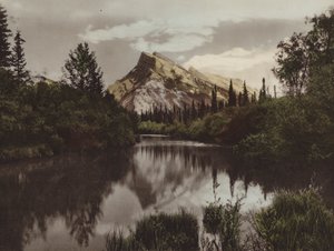 Rundle Dağı, Banff, Alt 9.665 Feet (renkli fotoğraf)