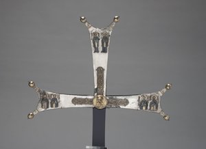 Alay Haçı Parçası, c.1050 (gümüş yaldızlı, niello) by Byzantine